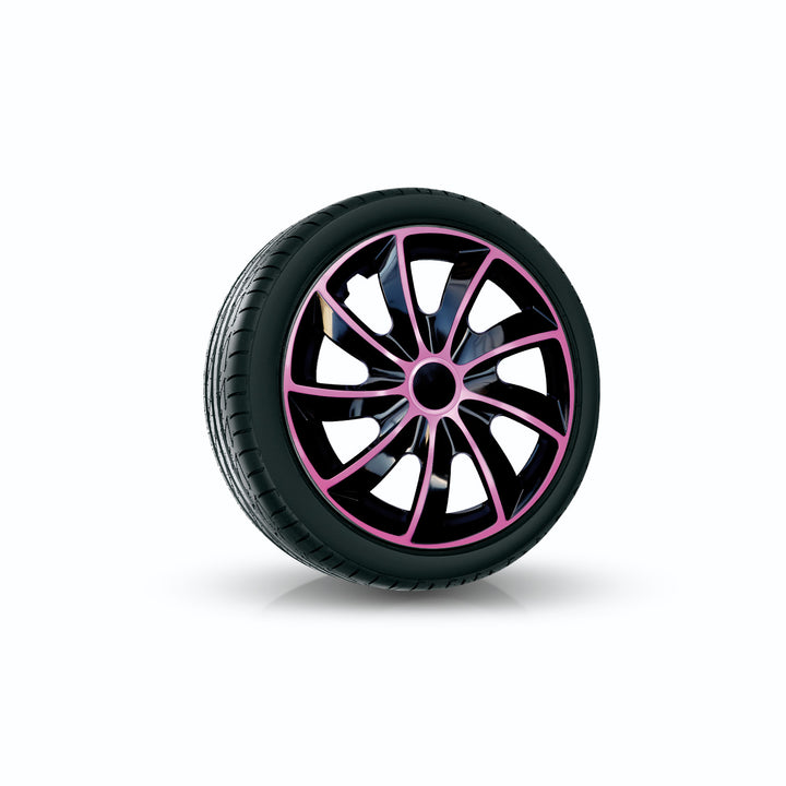 Universele wieldop 14" NRM Quad Bicolor zwart/roze 1 stuk