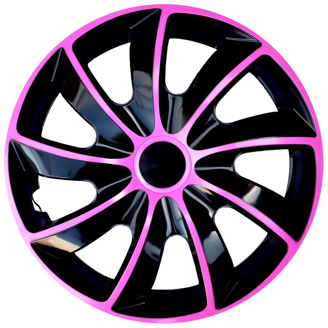 Universele wieldop 14" NRM Quad Bicolor zwart/roze 1 stuk