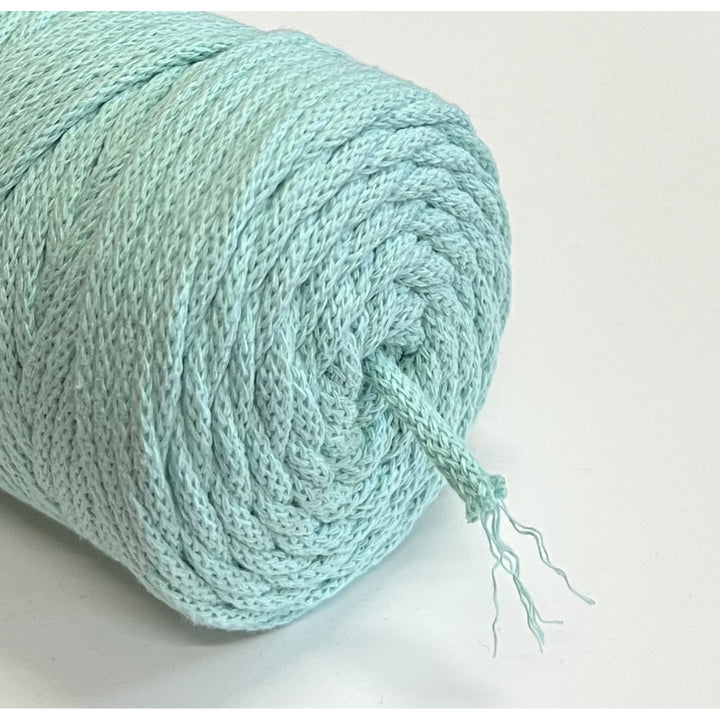 ColiNea, katoenen koord met katoenen kern, gevlochten, 3mm, 100m, celadon