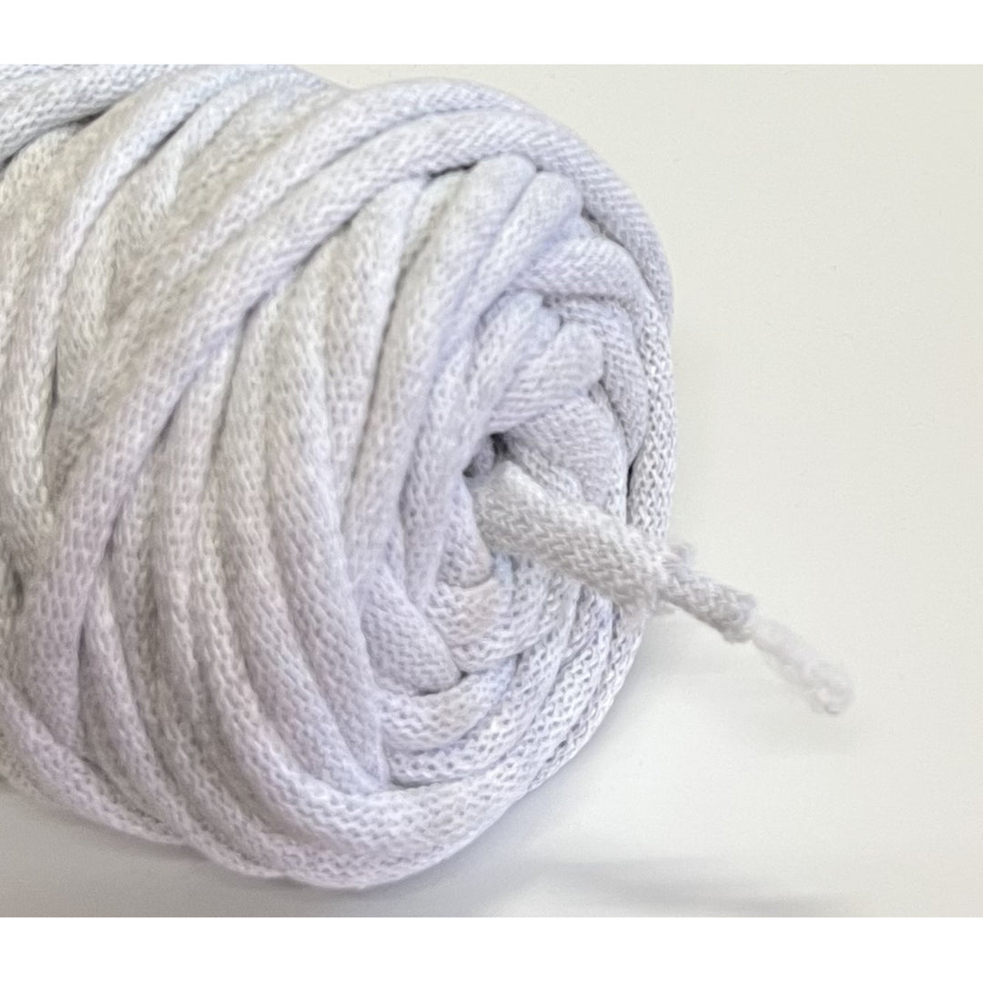 WAS, katoenen koord met polyester kern, gevlochten, 9 mm, 50 m, lichtgrijs