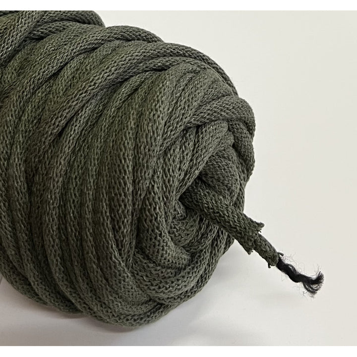 WAS, katoenen koord met polyester kern, gevlochten, 9 mm, 50 m, kaki