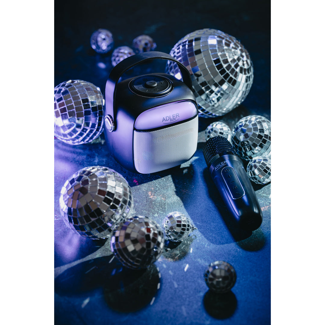Draadloze luidspreker Adler, met microfoon, voor karaoke, Bluetooth, AD 1199 B