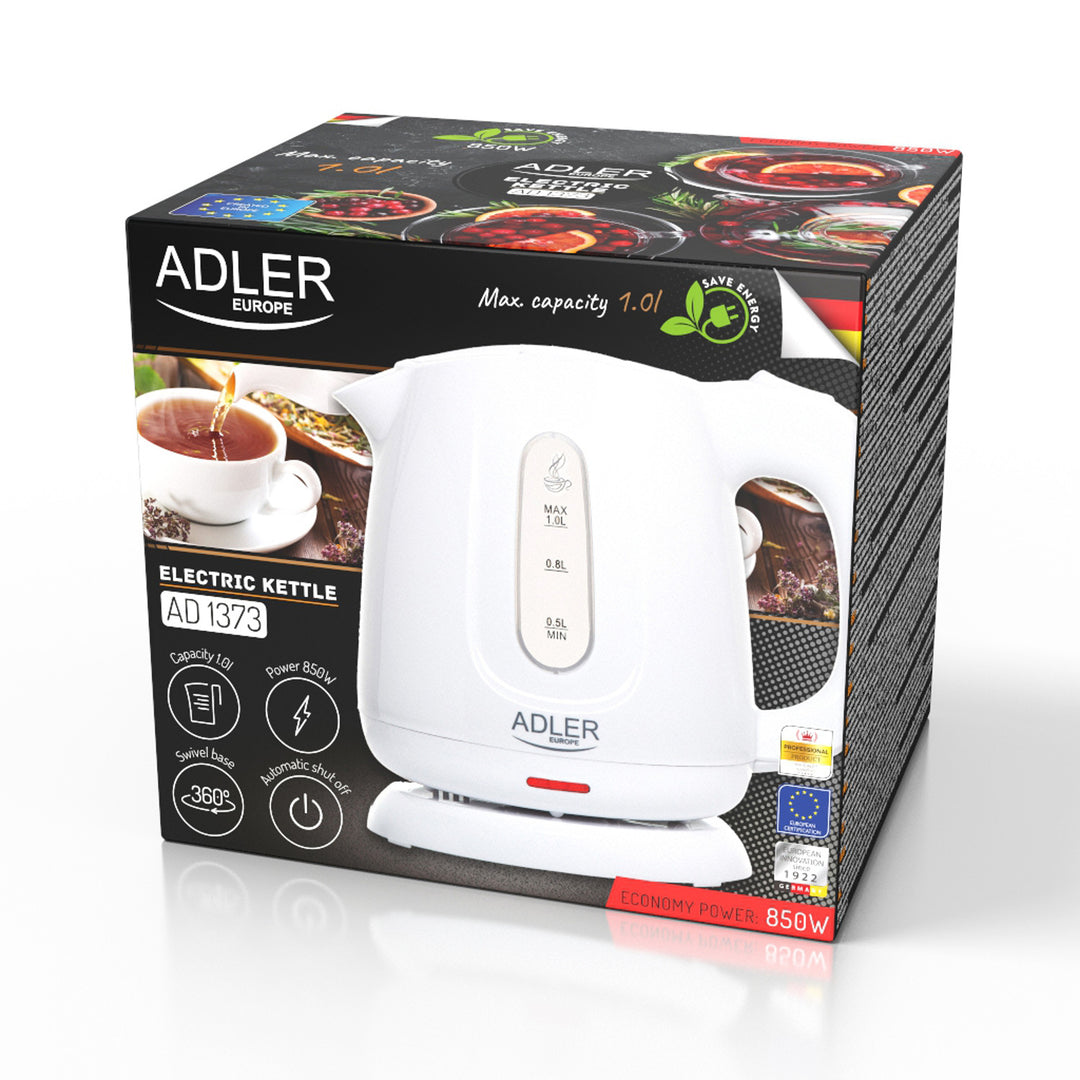 Adler AD 1373 Waterkoker Inhoud 1L Vermogen 850W Wit