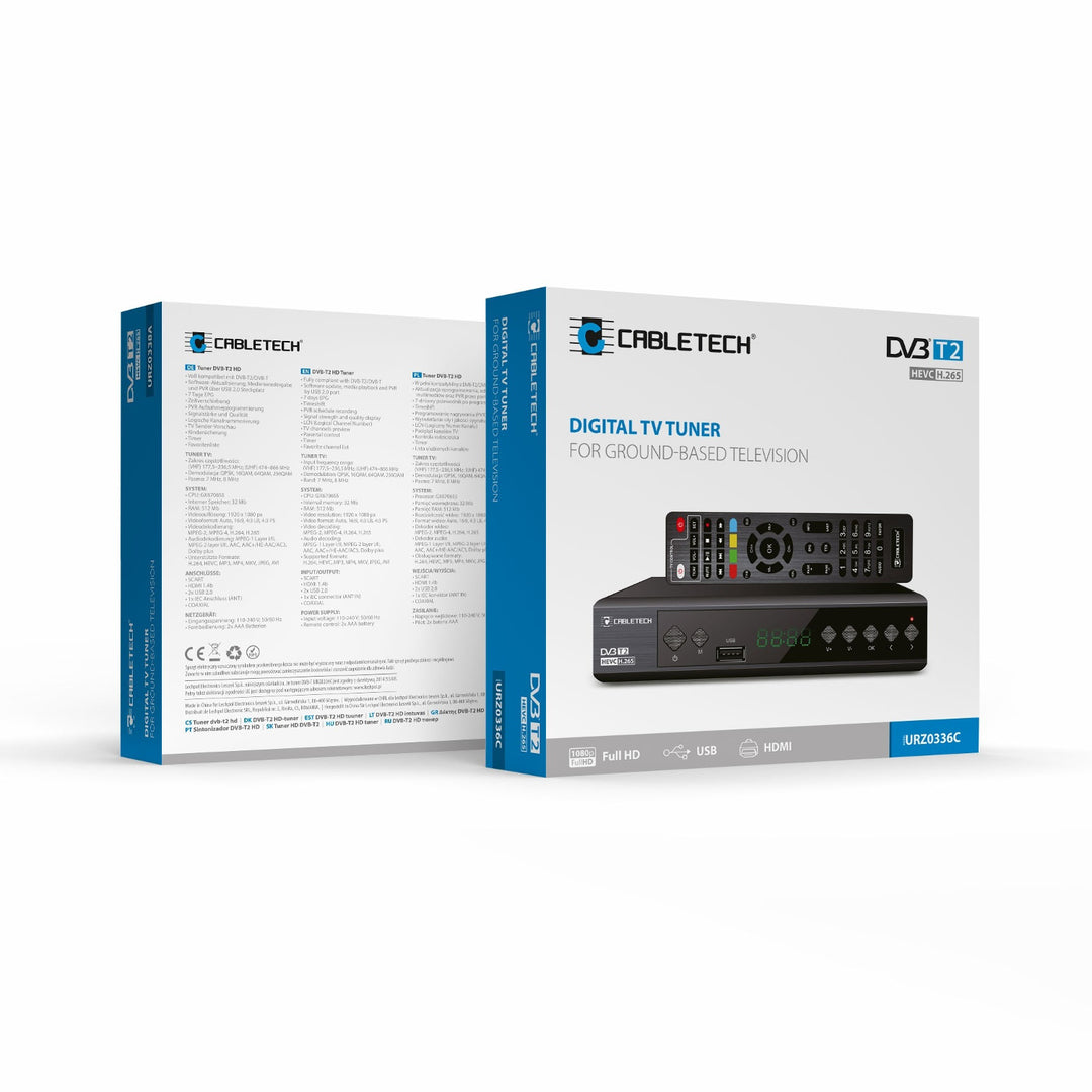 Tuner-decoder DVB-T2 H.265 HEVC KrugerMatz KM0550D EPG PVR Timeshift