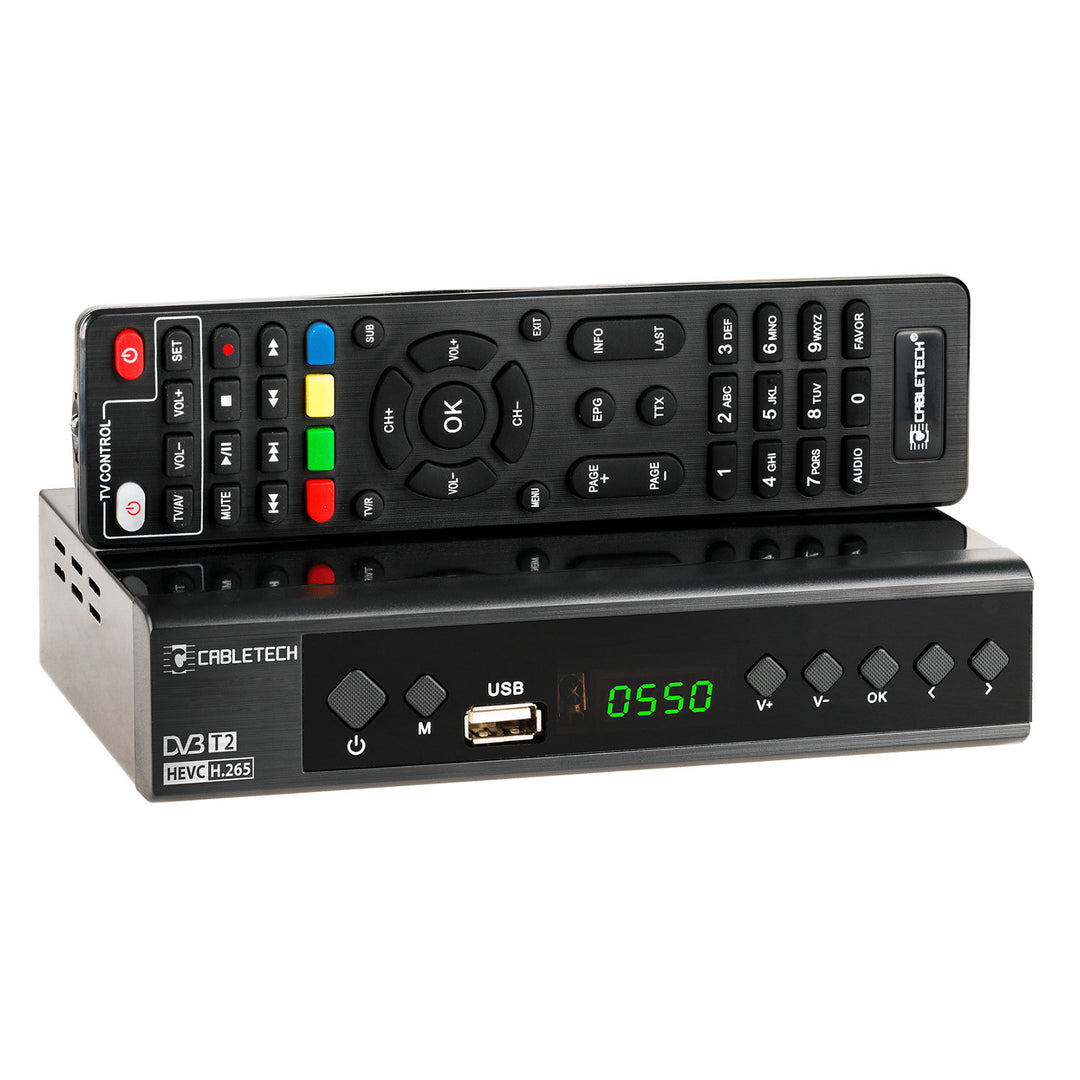 Tuner-decoder DVB-T2 H.265 HEVC KrugerMatz KM0550D EPG PVR Timeshift