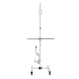 Maclean professionele standwagen, mobiel computerwerkstation op wielen, max 17"-32", max 20kg, MC-793
