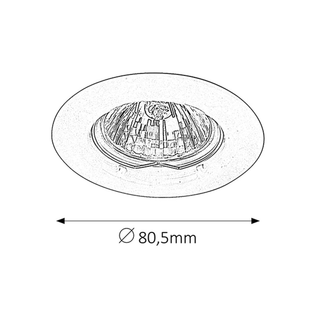 Rabalux inbouwarmatuur, IP20, chroom, GU5.3, 12V, Spot Relight