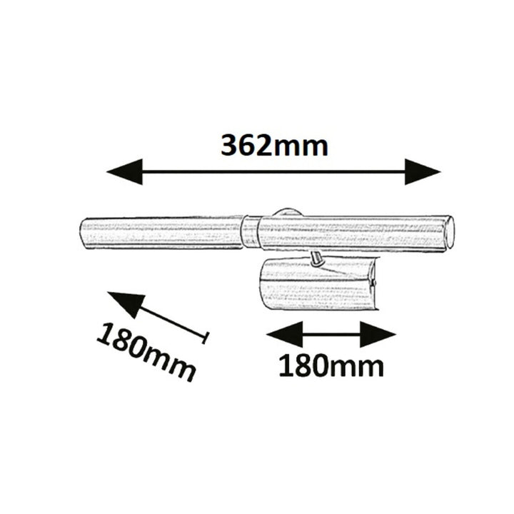 Rabalux wandlamp, voor schilderijverlichting, 2xE14, bruin, Schilderijlamp