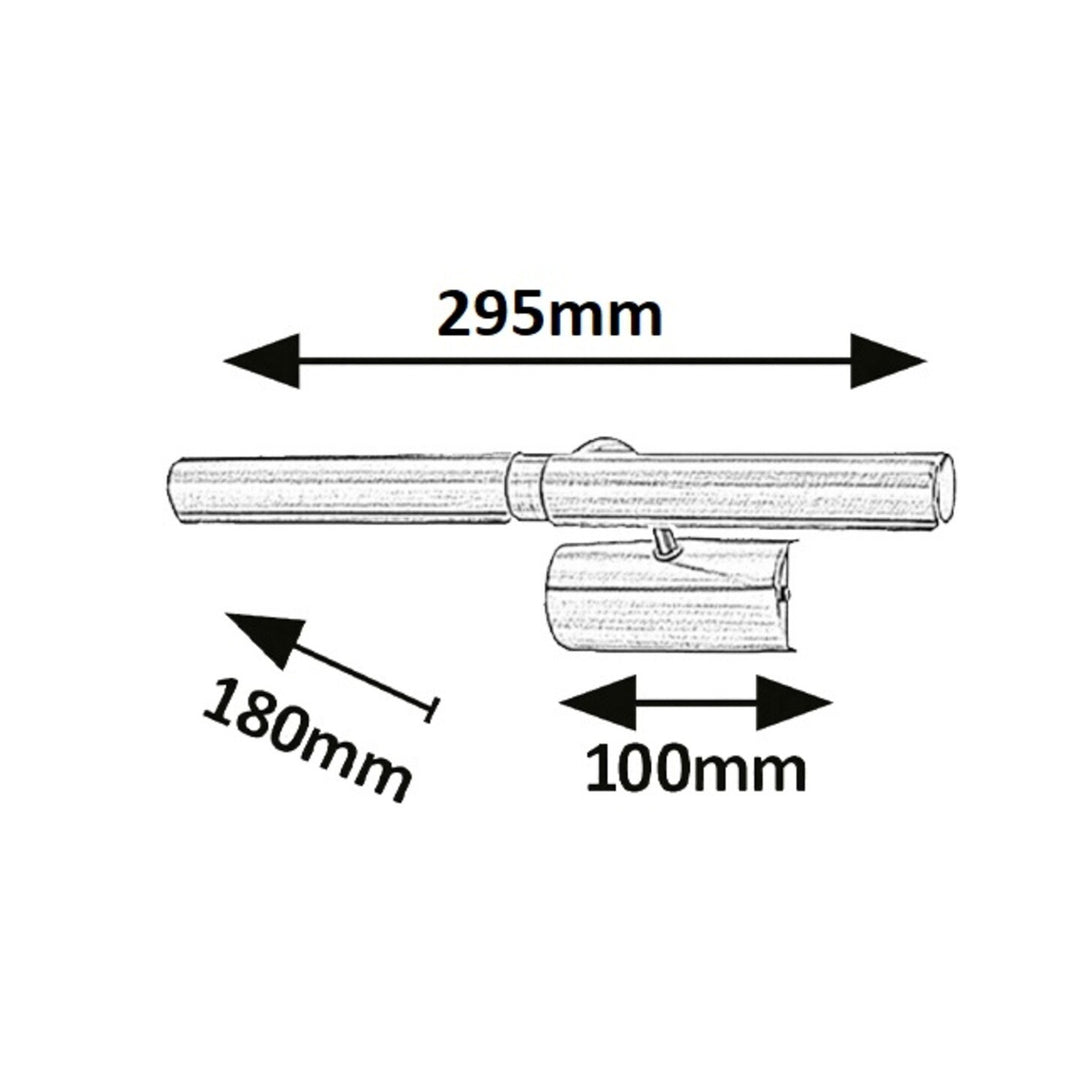 Rabalux wandlamp, voor schilderijverlichting, 2xG9, gesatineerd chroom, Schilderijlamp