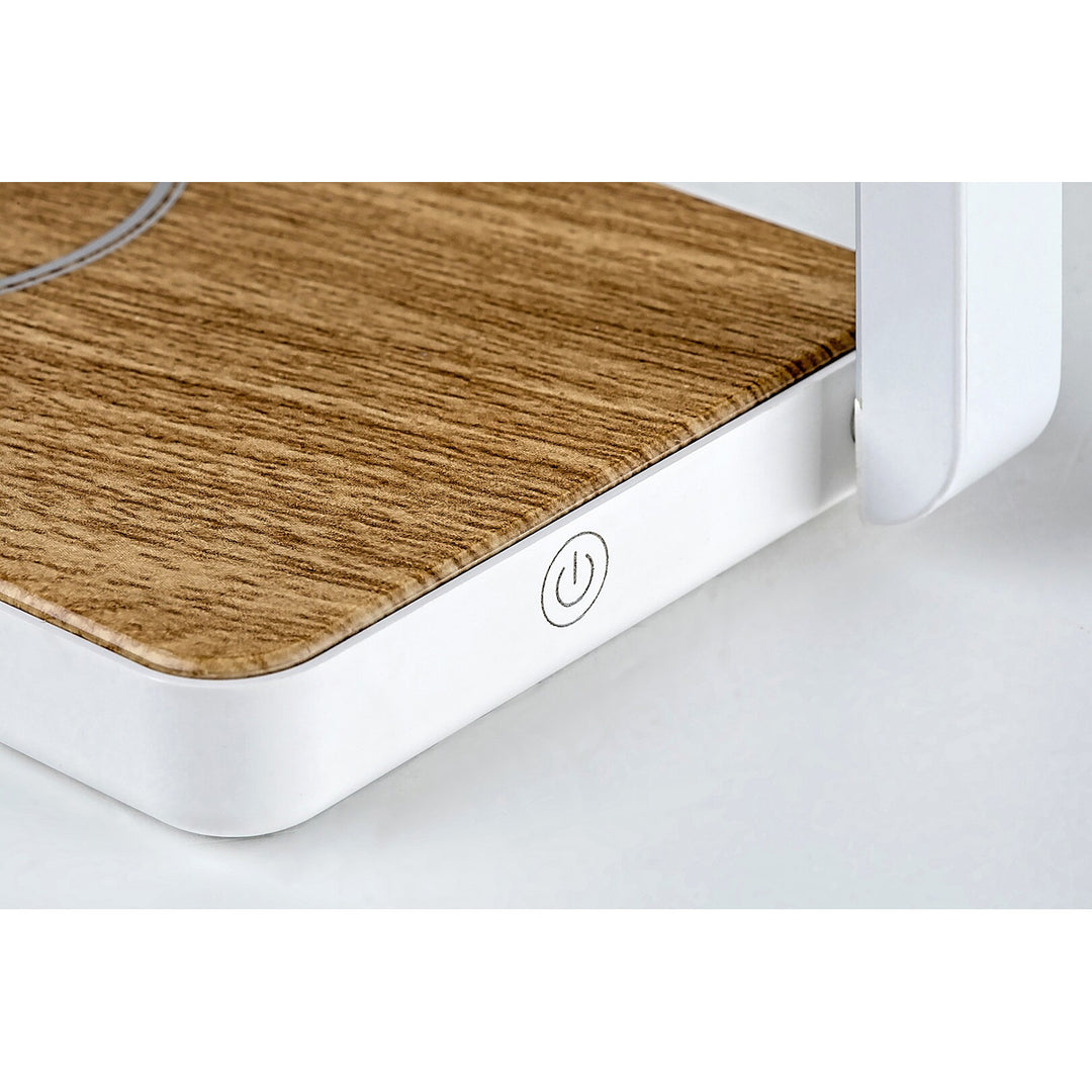 Rabalux bureaulamp, 4W LED, QI inductieve oplader, Buldus