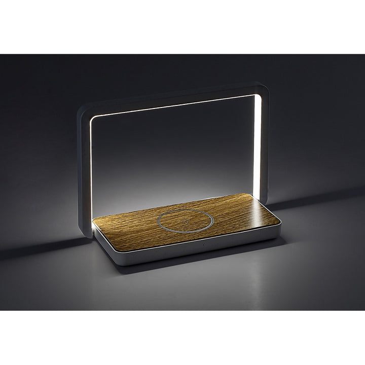 Rabalux bureaulamp, 4W LED, QI inductieve oplader, Buldus