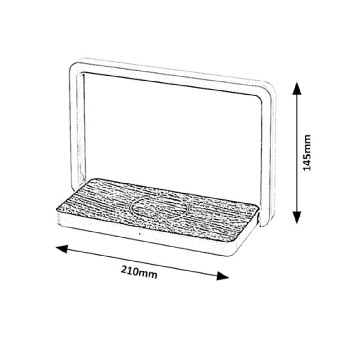 Rabalux bureaulamp, 4W LED, QI inductieve oplader, Buldus