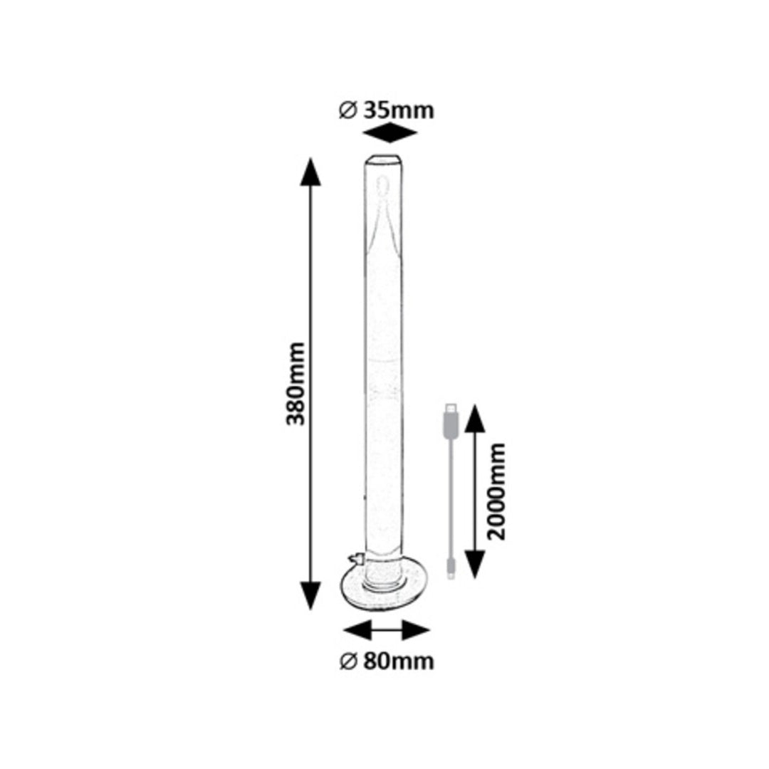 Rabalux staande lamp, vloerlamp, 5W LED, RGB, zwart, Paco