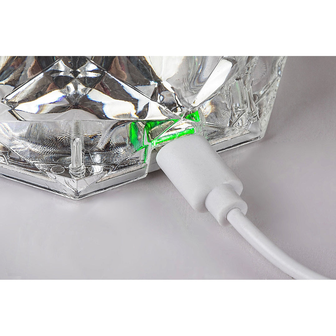 Rabaux decoratieve lamp, kristal, 1.5W LED, RGB, Siggy