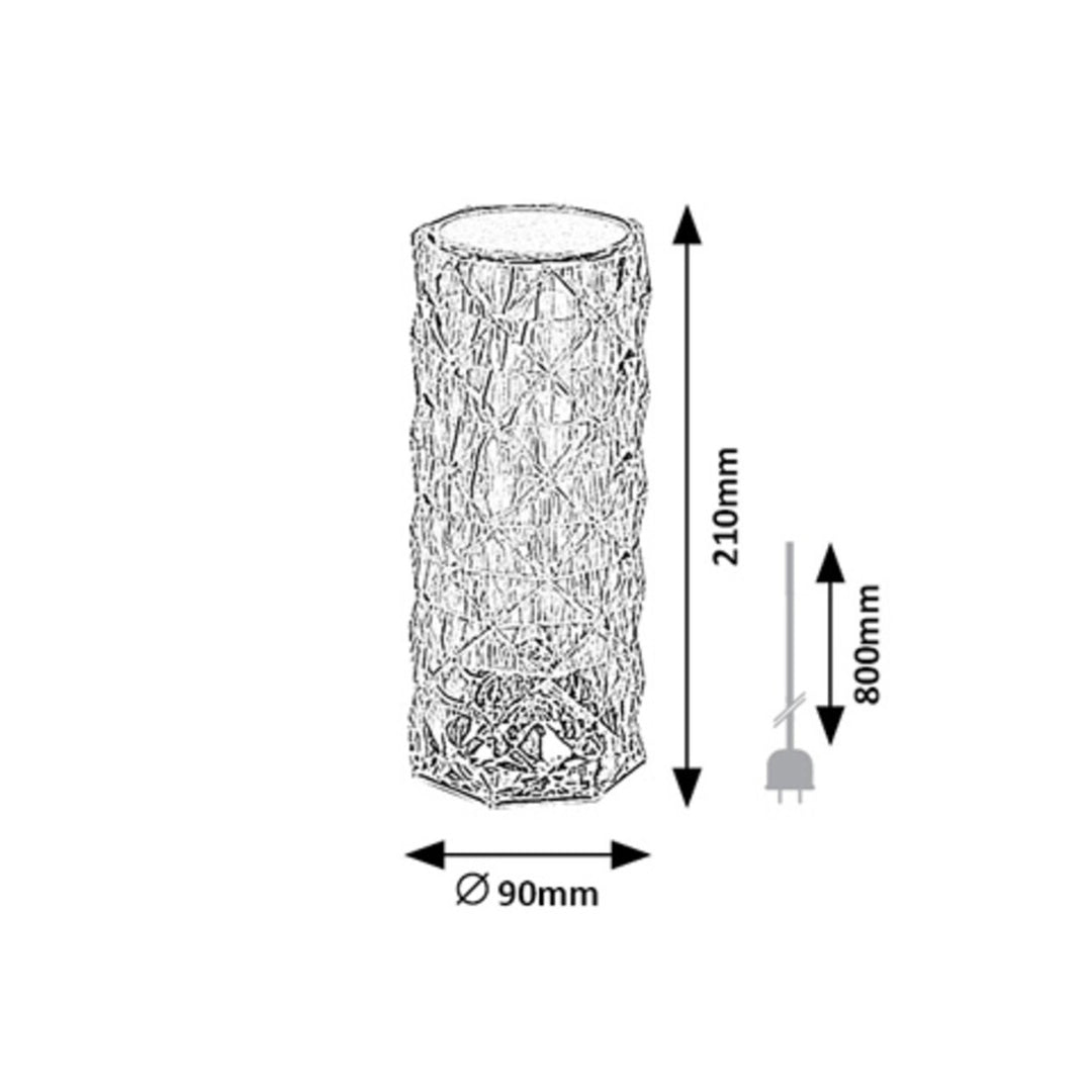 Rabaux decoratieve lamp, kristal, 1.5W LED, RGB, Siggy