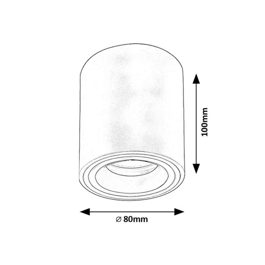 Rabalux - Plafondlamp - GU10 fitting - max 25W - Wit, Kobald