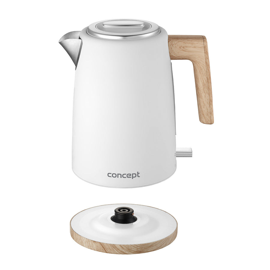 Concept RK3315 - Waterkoker 1,7L - 2200W - roestvrij staal - Wit