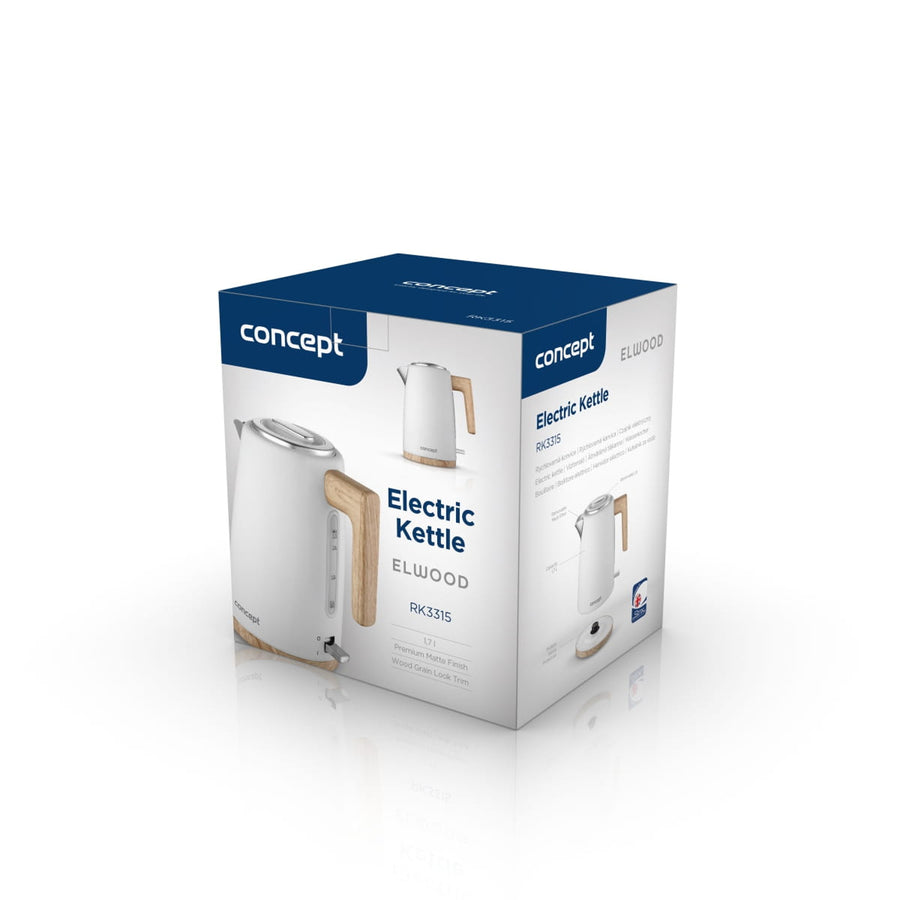 Concept RK3315 - Waterkoker 1,7L - 2200W - roestvrij staal - Wit