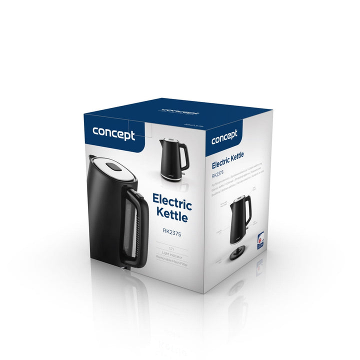 Concept waterkoker, 2200W, 1,7l, zwart, RK2375