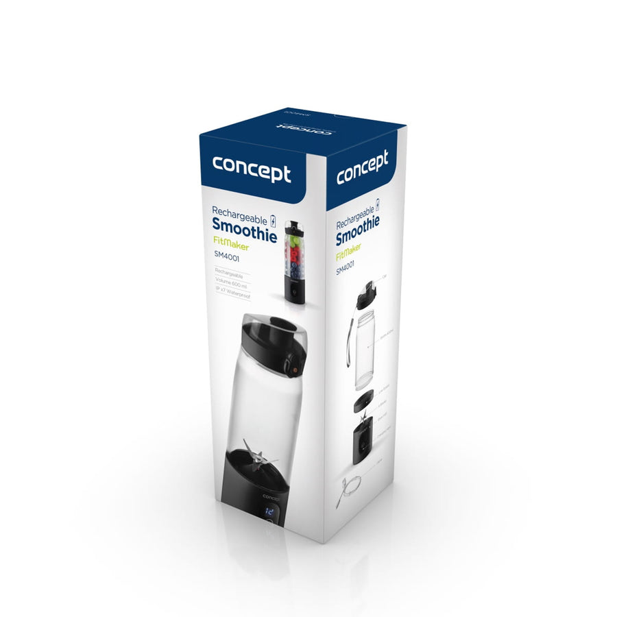 Concept staafmixer, 600 ml, oplaadbaar Li-Ion, zwart, FitMaker SM4001
