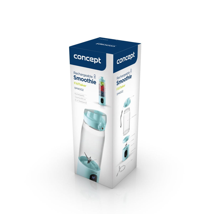 Concept staafmixer, 600 ml, oplaadbaar Li-Ion, blauw, FitMaker SM4002