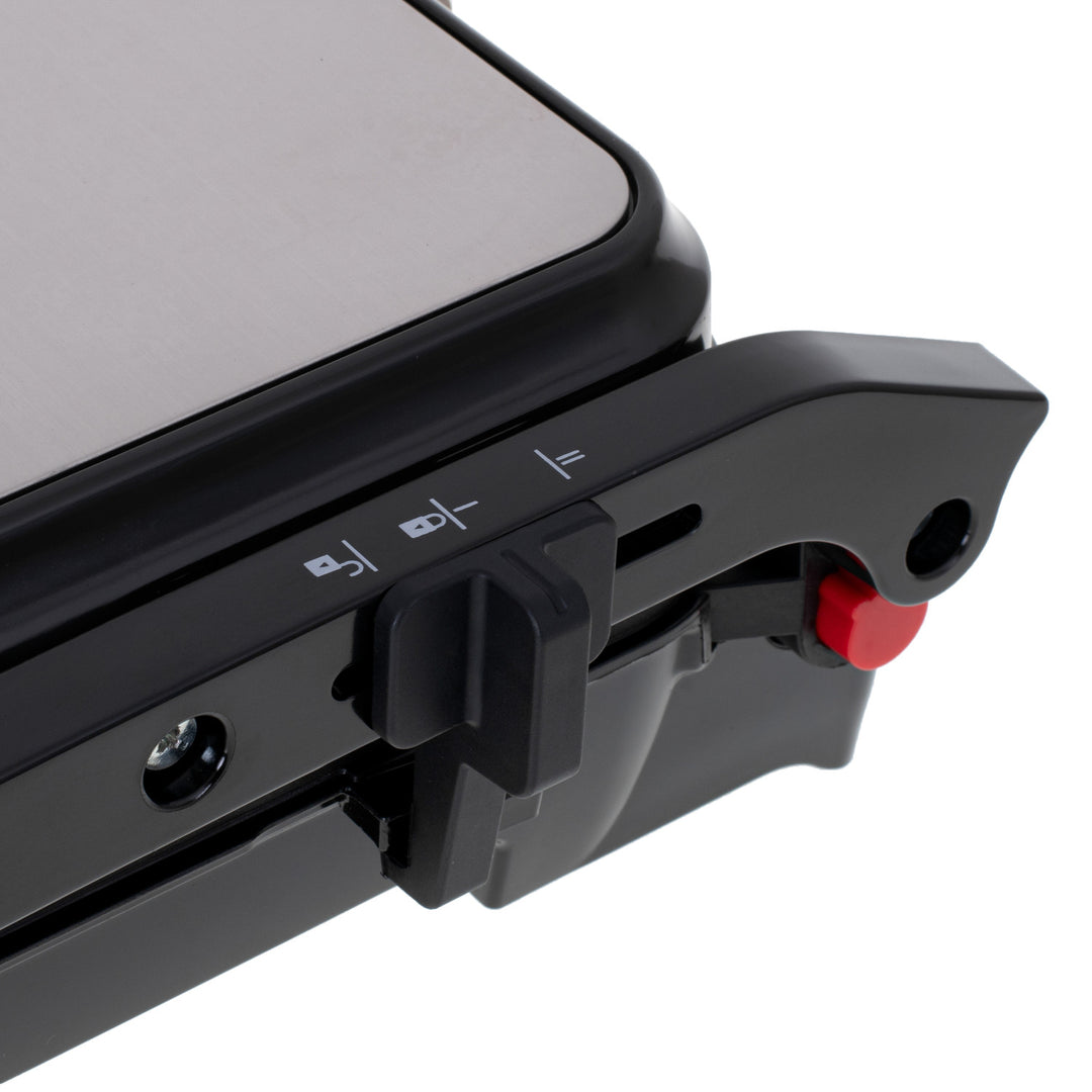 Camry elektrische grill, groot oppervlak 28x23 cm, temperatuurregeling, maximaal vermogen 2500 W, CR 3053