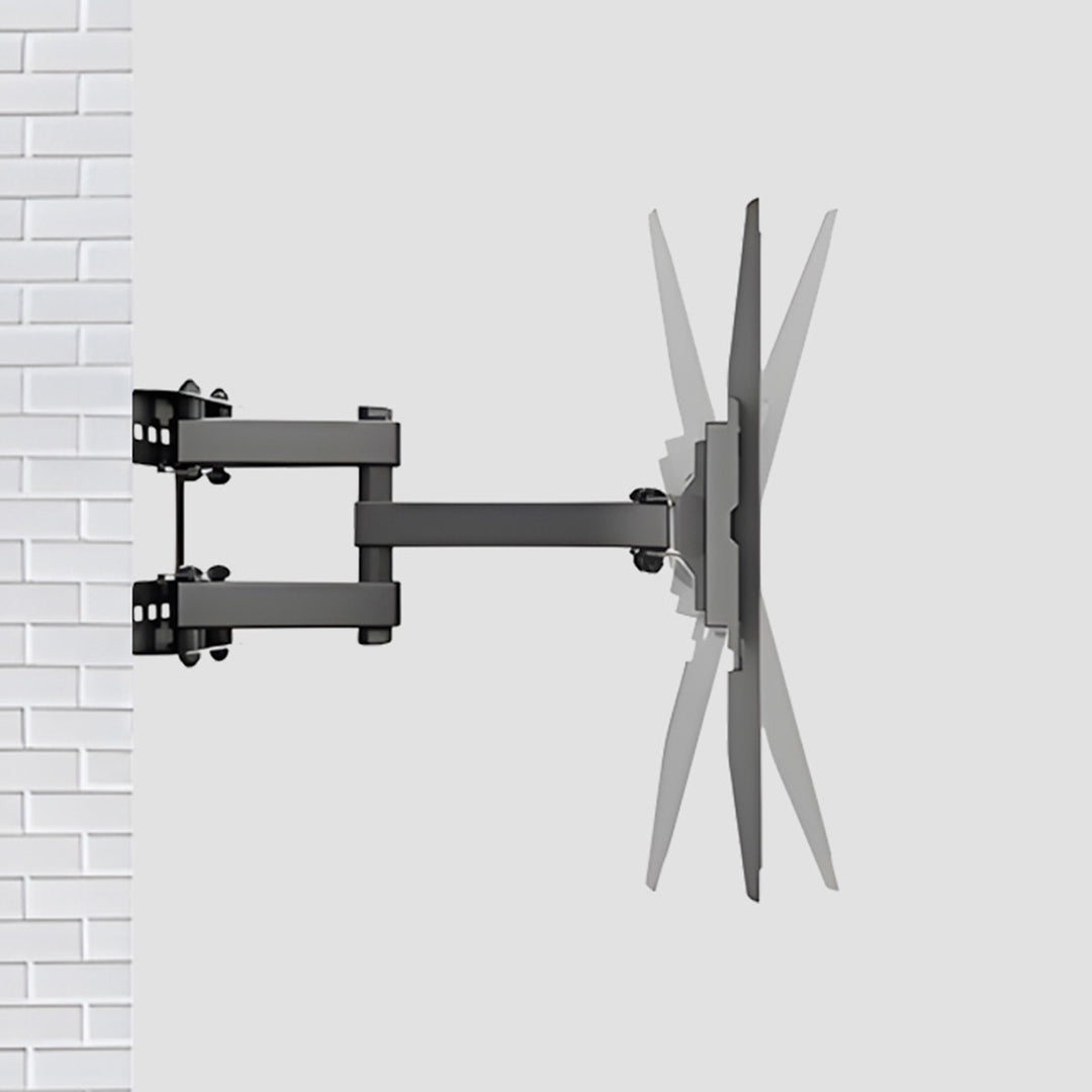 Maclean TV steun, max VESA 400x400, 32-75", 50kg, horizontale en verticale hoekverstelling, profiel 80-380mm, zwart, MC-788