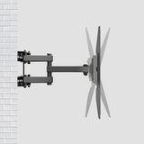 Maclean TV steun, max VESA 400x400, 32-75", 50kg, horizontale en verticale hoekverstelling, profiel 80-380mm, zwart, MC-788