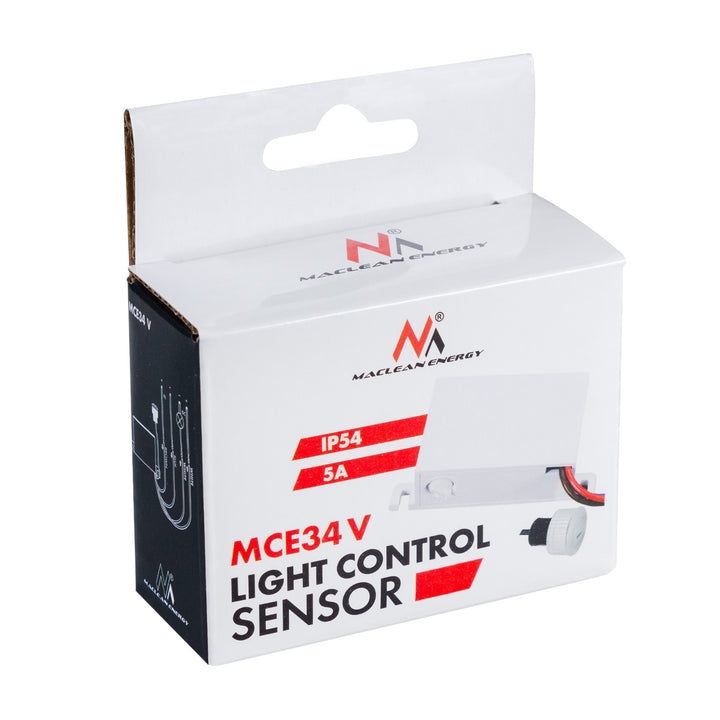 Maclean schemersensor, met externe sonde, 12-24V DC MCE34 V