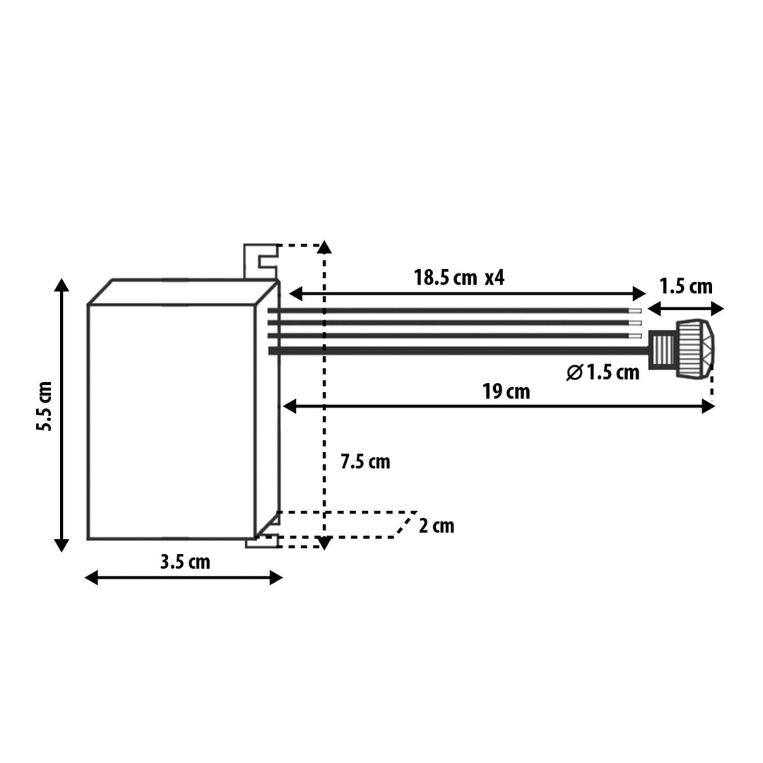 Maclean schemersensor, met externe sonde, 12-24V DC MCE34 V