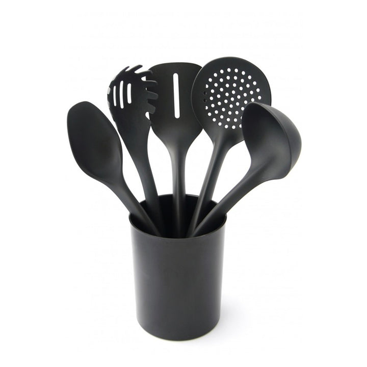 Practic Handy - Kookgerei - Set van 5 Kookgerei + 15 cm beker - Zwart