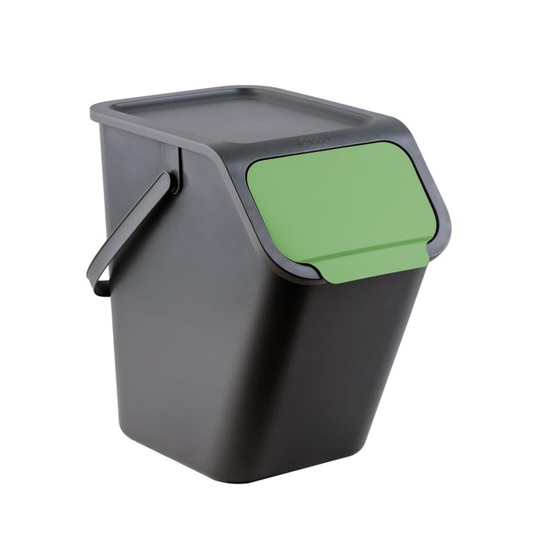 Practic - Prullenbak -containerset, voor scheiding, 4x25l, zwart, Bini 10100577