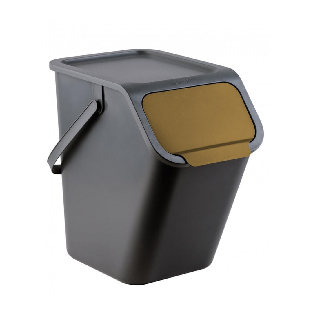 Practic - Prullenbak -containerset, voor scheiding, 4x25l, zwart, Bini 10100577