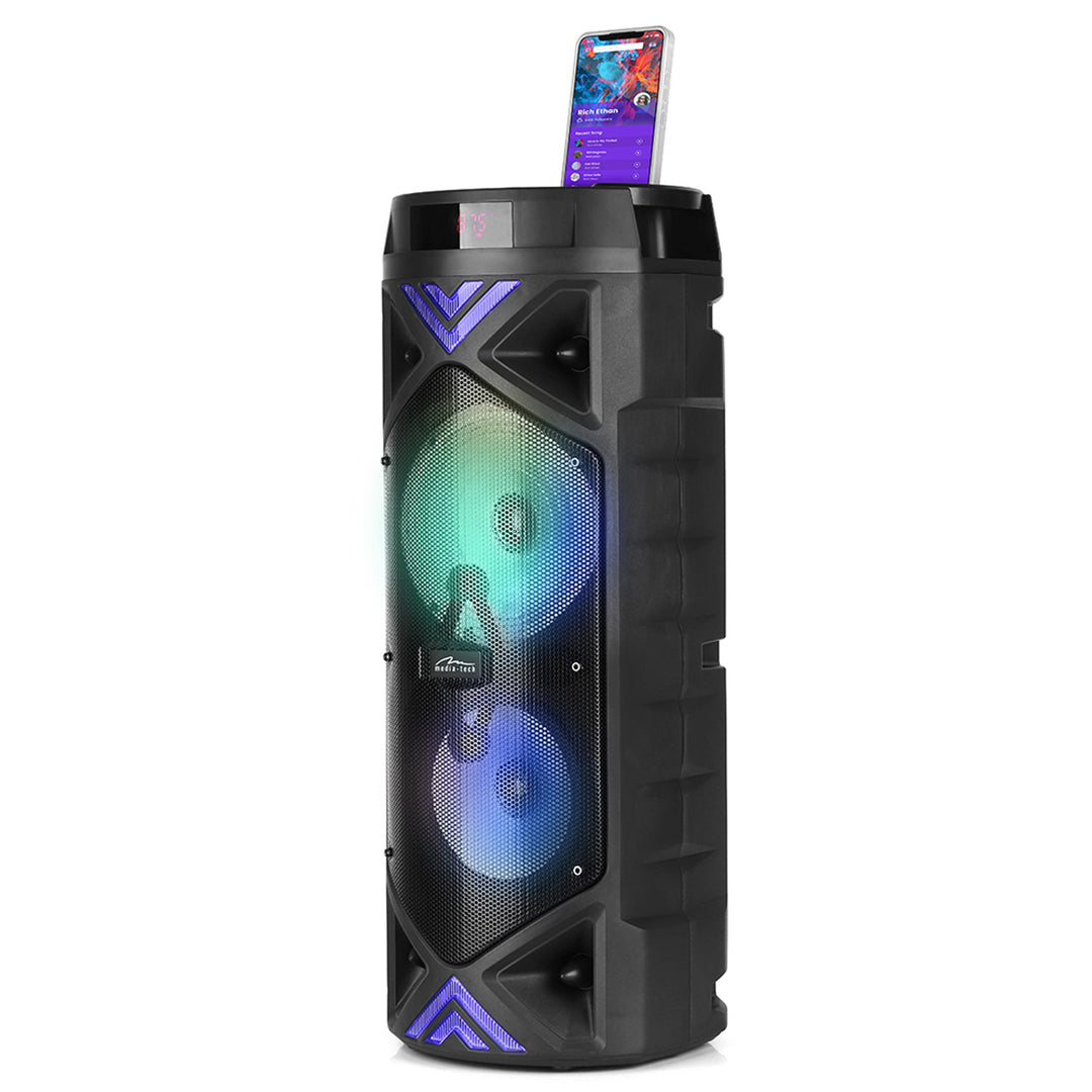 Media-Tech draagbare luidspreker, karaoke, Bluetooth 5.0, 1400W, MT3182