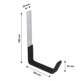 Muurbevestiging Maclean, voor banden, wielen, ladder, fiets, staal, max. belasting 10kg, MC-480