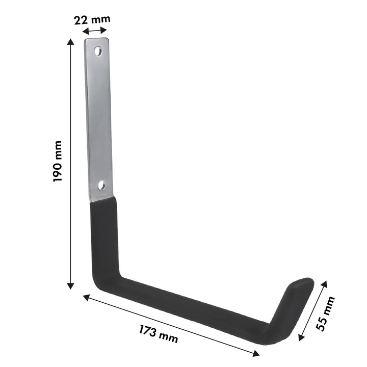 Muurbevestiging Maclean, voor banden, wielen, ladder, fiets, staal, max. belasting 5kg, MC-483