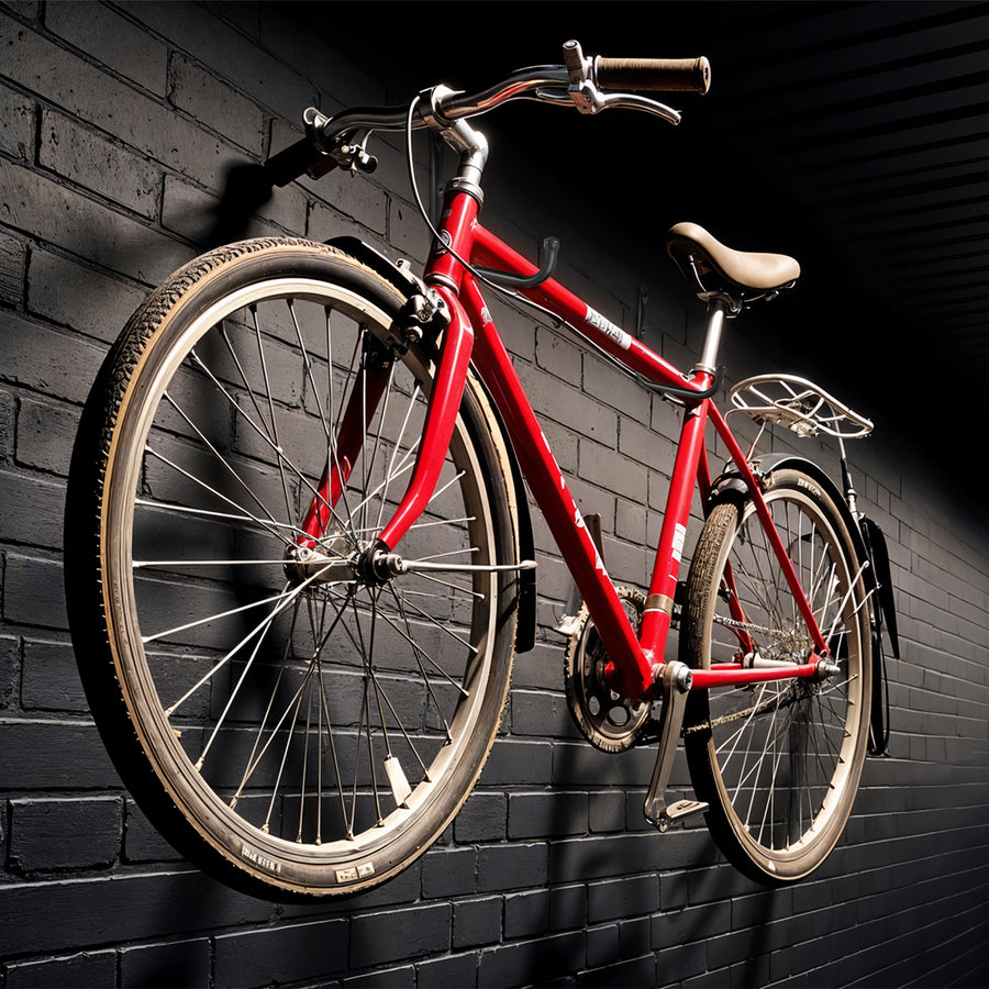 Set van 2 Maclean muurbeugels, voor banden, wielen, ladder, fiets, staal, max. belasting 22kg/beugel, MC-487