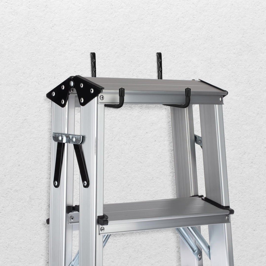 Set van 2 Maclean muurbeugels, voor banden, wielen, ladder, fiets, staal, max. belasting 22kg/beugel, MC-488