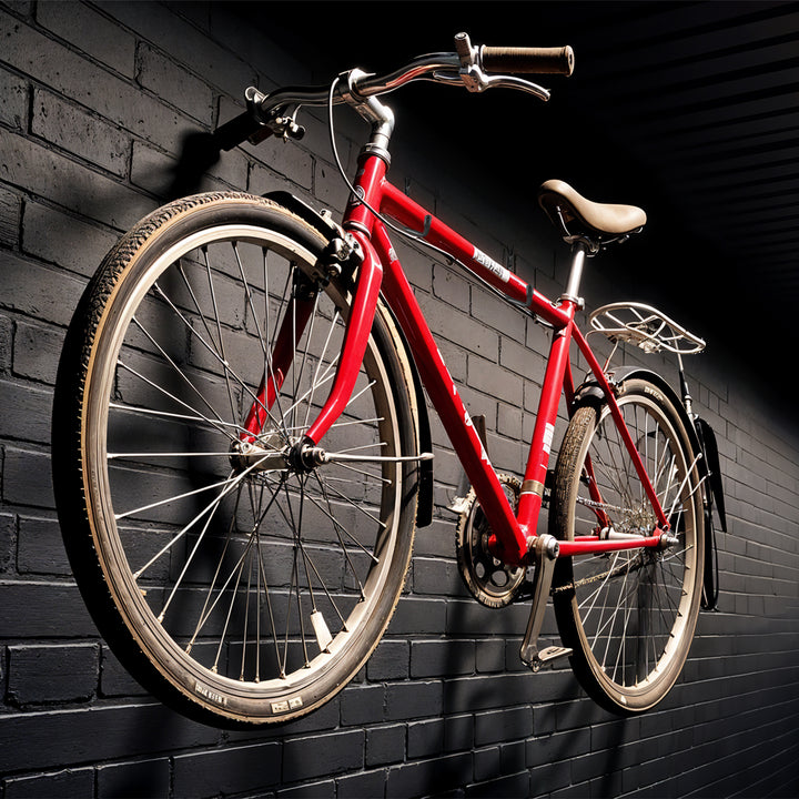 Set van 2 Maclean muurbeugels, voor banden, wielen, ladder, fiets, staal, max. belasting 22kg/beugel, MC-489