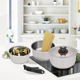 Set van 3 Maestro steelpannen, afneembare steel, 1,3 1,9 en 2,7 l, MR-3531-5
