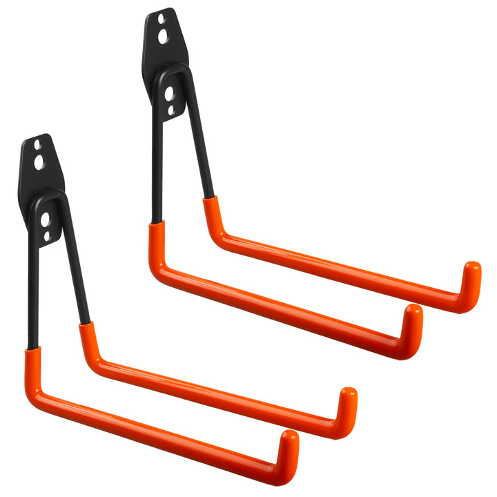 Maclean-  Set van 2 stuks Garage wandsteun voor banden, tuingereedschap, ladder, slangen, fiets, max. belasting 25kg, MC-444