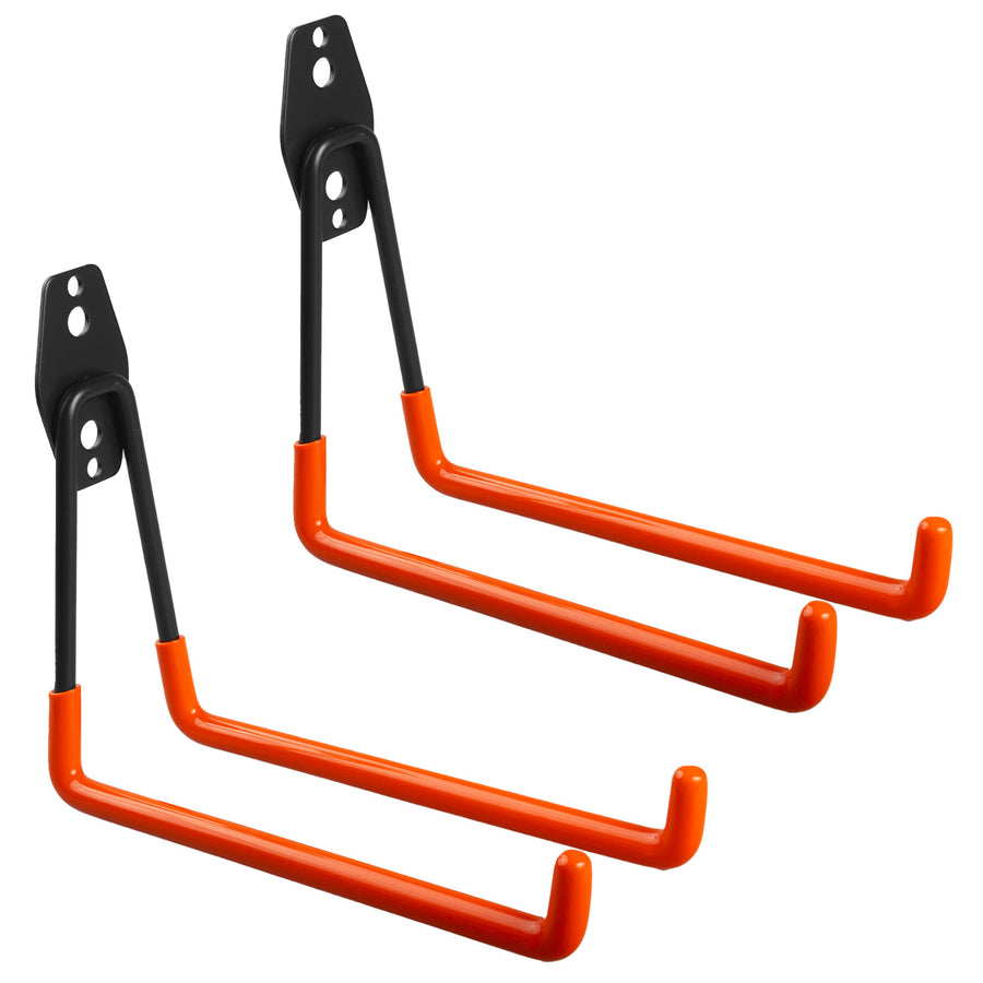 Maclean-  Set van 2 stuks Garage wandsteun voor banden, tuingereedschap, ladder, slangen, fiets, max. belasting 25kg, MC-444