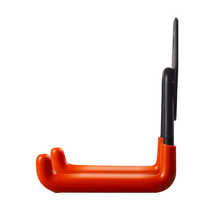 Maclean MC-442 - Set van 2 stuks Ophanghaken - Stalen garage muurbeugel - Wandmontage - Ophangsysteem - voor banden gereedschap ladder slangen en fiets - max 70kg - Zwart / Oranje