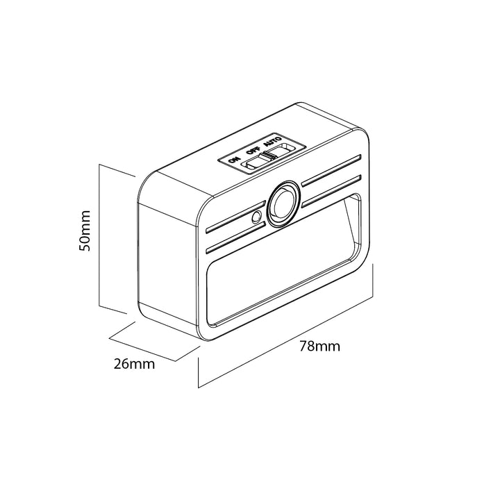 Maclean LED traplamp, met bewegingssensor, temp. 4000K, 4 LED's, Bereik 3-4m, MCE363, 4 stuks