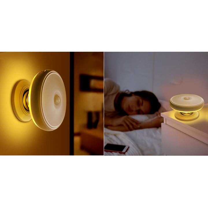 Maclean - LED lamp met bewegingssensor, magneet, achtergrondverlichting, lichtstanden: continu, PIR sensor, 3xAA, MCE223, 2 stuks