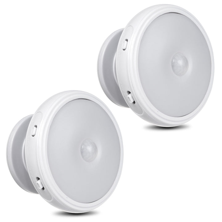 Maclean - LED lamp met bewegingssensor, magneet, achtergrondverlichting, lichtstanden: continu, PIR sensor, 3xAA, MCE223, 2 stuks