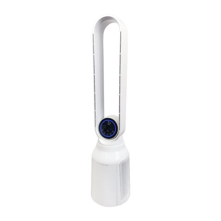 Plasma blaasloze kolomventilator en Air Essence LevanteLift luchtreiniger met ionisatiefunctie
