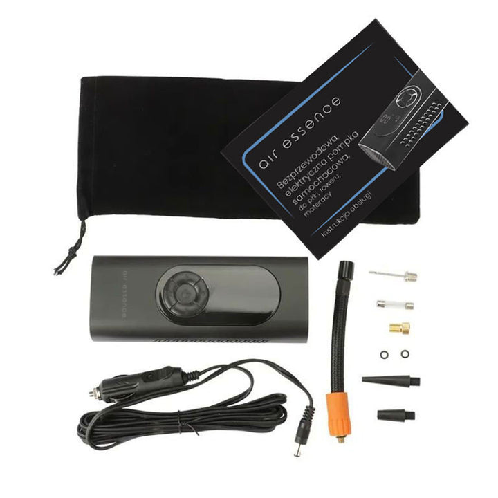 Snoerloze elektrische auto-, bal-, fiets-, matraspomp, Air-Essence Pampero 80W-6BAR-100PSI-2000mAh