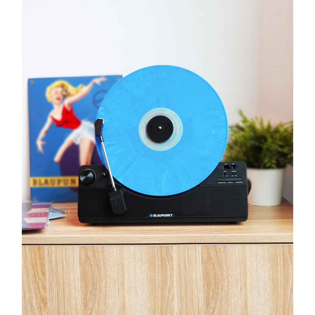 Blaupunkt Verticale Platenspeler, Bluetooth, 2x5W RMS, zwart, VT100BK