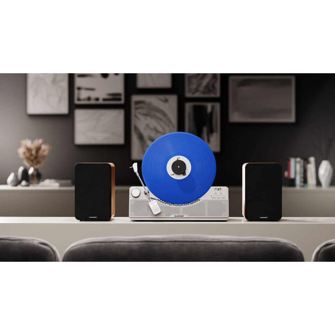 Blaupunkt Verticale Platenspeler, Bluetooth, 2x5W RMS, zilver, VT100SL